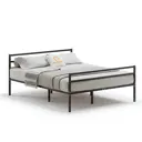 Кровать Домаклево mtlk-bz-sp2g-sp3g-180-200-ch 180x82x200 см металл цвет черный