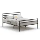 Кровать Домаклево mtlk-bz-sp2g-sp4g-120-200-ch 120 x 95.2 x 190 см металл цвет черный