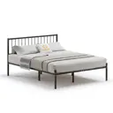 Кровать Домаклево mtlk-bz-sp4v-140-200-ch 140 x 95.2 x 190 см металл цвет черный