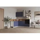 Кухонный гарнитур Лизет Арника 00-00287847 360x240x60 см ЛДСП цвет синий