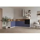 Кухонный гарнитур Лизет Арника 00-00287856 390x240x60 см ЛДСП цвет синий