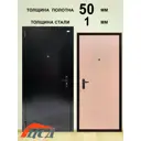 Входная дверь ЦСД Амд левый 205x96см цвет антик медь/штрих лак