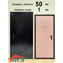 Входная дверь ЦСД АМД правый 205x96см цвет антик медь/штрих лак