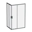 Душевой уголок Am.pm Gem W90G-403-120290-BT_7214 угол 90x120см черный профиль эффект стекла без покрытия