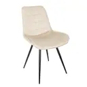 Стул Бюрократ 52x81.5x59 см велюр цвет бежевый 1 шт.