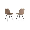 Стул Бюрократ 52x81.5x59 см велюр цвет коричневый 2 шт.