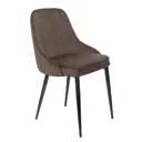 Стул Бюрократ 47x84x56 см велюр цвет коричневый 1 шт.