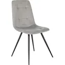 Стул Бюрократ 45x88.5x53 см велюр цвет серый 1 шт.