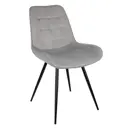 Стул Бюрократ 52x81.5x59 см велюр цвет серый 1 шт.