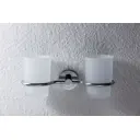 Стакан для зубных щеток двойной Bravat D736C-1-SW цвет хром