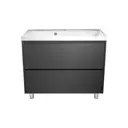 Тумба под раковину напольная Stella polar Борнео 100 SP-00001458 100см цвет графит матовый