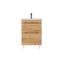 Тумба под раковину Ruvann Aqvi 60 напольная цвет Голд крафт