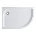 Душевой поддон Belbagno TRAY-BB-RH-100/80-550-15-W-L ассиметричный акрил 80x100см