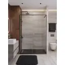 Душевая дверь Cezares LUX-B-FS-11-130-C-GM 130см раздвижная стекло прозрачное