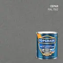 Грунт-эмаль по металлу 3 в 1 Topgrade молотковая цвет серый 0.75 л