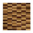 Мозаика стеклянная Керамоград Kg101m_10 30.5x29.8 см цвет коричневый