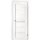 Дверь межкомнатная глухая Моско 60x200 см ПВХ цвет орех луч айс с замком и петлями