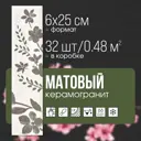 Керамогранит Motto Levels N100052 6x25см цвет серый