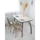 Кухонный стол прямоугольный Festival for you 115x115 см лдсп цвет ясень белый