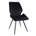 Мягкий стул La alta Ostin для кухни со спинкой 1 шт графит ножки черные круглые