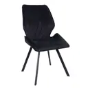 Мягкий стул La alta Ostin для кухни со спинкой 1 шт черный ножки черные квадратные