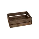 Ящик для хранения Bergwolf 31x16.5x46 см дерево цвет тёмный каштан