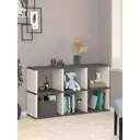 Стеллаж Мэрдэс СПД 3-2 6 секций 130x112x35 см ЛДСП цвет белый/графит