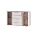 Комод Bts МС Флорида 4 ящика 130х44.6х77 см ЛДСП цвет ясень белый