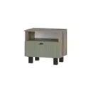 Тумба прикроватная Bts Олива 52x47.4x37.6 см 1 ящик ЛДСП цвет дуб каньон/эвкалипт софт