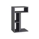 Журнальный столик прямоугольный Mobi 40x30x67 см серый / серебристый