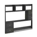 Полка настольная Вектор №38 113x18 см ЛДСП цвет черный