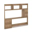 Полка настольная Вектор №38 113x18 см ЛДСП цвет дуб канзас коричневый