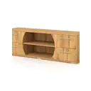 Тумба под телевизор Оззи №4 22613W12 160х50х45 см ЛДСП цвет дуб золотой