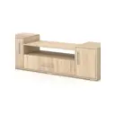 Тумба под телевизор Оззи №5 22614W5 160х50х45 см ЛДСП цвет дуб сонома