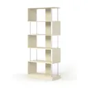 Стеллаж Куб №7 5 полок 90x210x45 см ЛДСП цвет крем вайс