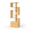 Стеллаж Куб №4 с тумбой Т-16 90x255x45 см ЛДСП цвет дуб золотистый