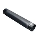 Труба круглая соединительная Grand line 125 x 90мм оцинкованная сталь RAL 7024 графитовый серый