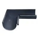 Угол 90° желоба внутренний Grand line ⌀125x90мм оцинкованная сталь RAL 7024 графитовый серый