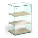 Витрина Сладость №10ЛА-О для выпечки 40x60x30 см стекло цвет дуб сонома