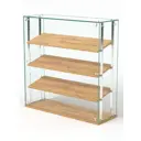 Витрина Сладость №2-О-РЕГ-П 90x90x30 см стекло цвет дуб золотистый