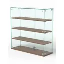 Витрина Сладость №2А-П для выпечки 90x90x30 см стекло цвет орех