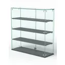 Витрина Сладость №2А-П для выпечки 90x90x30 см стекло цвет темно-серый