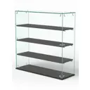 Витрина Сладость №2А-О-П для выпечки 90x90x30 см стекло цвет грейвуд