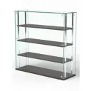 Витрина Сладость №2А-О-РЕГ-П 90x90x30 см стекло цвет дуб венге