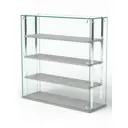 Витрина Сладость №2А-О-РЕГ-П 90x90x30 см стекло цвет метрополитан грей