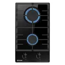 Газовая варочная панель Gressel U30H20S088 29.5 см 2 конфорки цвет черный