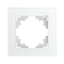 Рамка для розеток и выключателей Stekker Катрин 1 пост цвет белый