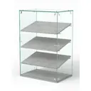 Витрина Сладость №3-О-П 60x90x40 см стекло цвет метрополитан грей