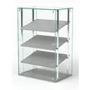 Витрина Сладость №3-О-РЕГ-П 60x90x40 см стекло цвет метрополитан грей