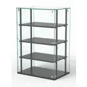 Витрина Сладость №3А-О-РЕГ-П 60x90x40 см стекло цвет черный